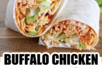 buffalo ranch chicken salad wrap