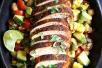 blackened chicken salad wrap