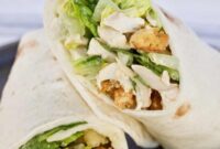 chicken deluxe salad wrap