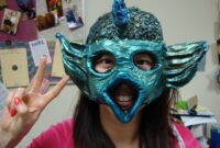 paper mache goat head