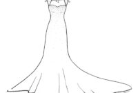 wedding dresses coloring pages